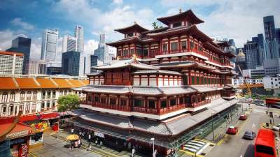 佛牙舍利寺 新加坡 唐人街 佛教 旅游景点 祈祷 宗教 建造