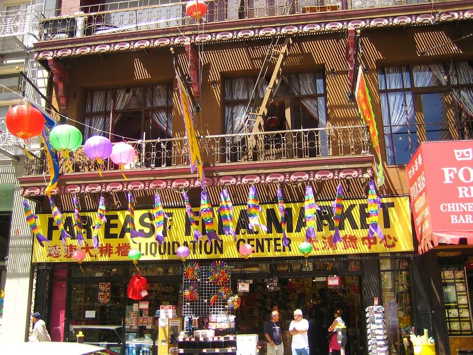 中国小镇, 旧金山, 加利福尼亚州, 美国, 旅游景点, 建造, 结构, 城市