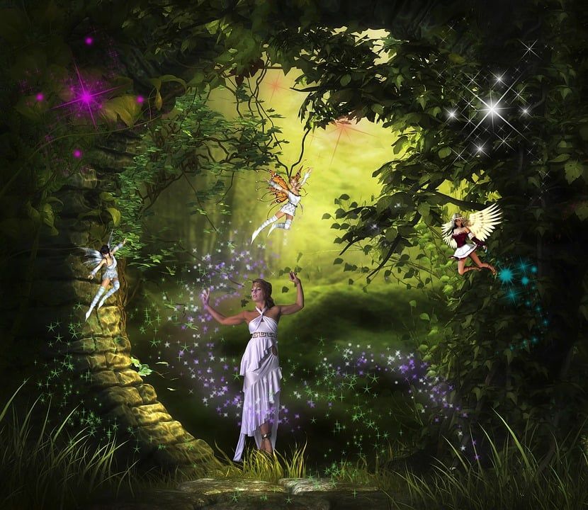 幻想, 仙女, 魔法, 故事, 女士, 自然, 森林, 童话, 梦, 神秘