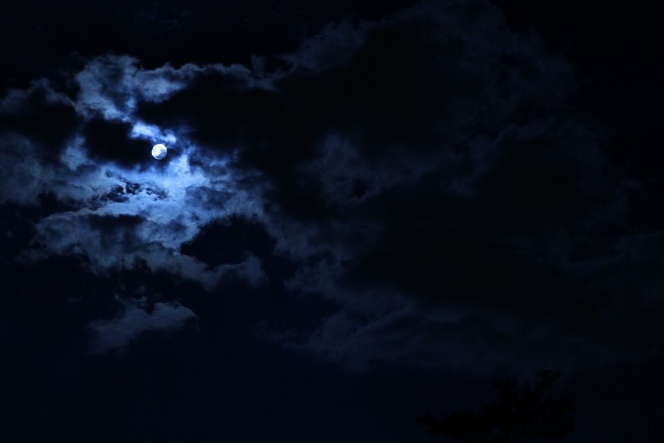 月亮, 天空, 云, 自然, 户外的, 夜晚, 气氛, 大气, 云景, 环境