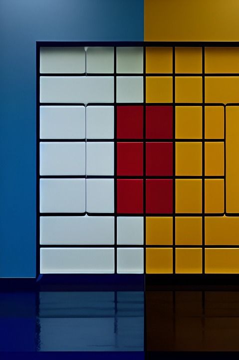 艺术 绘画 接触 蒙德里安 画廊 现代的 抽象