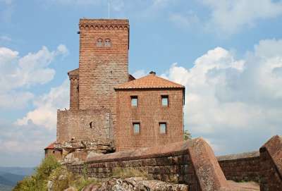 Trifels 城堡 赖希斯堡 历史的 地标 观光 德国 建造