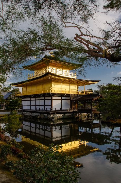 金阁寺 金馆 六园寺 禅 京都 日本 寺庙 花园 日本人 结构