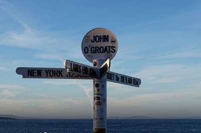 约翰·奥格罗茨 约翰奥格罗茨路标 吸引力 英国 岬角 路标 旅游