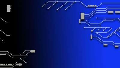 电子产品 计算机 主板 技术 数字的 背景 蓝色的 蓝色的电脑