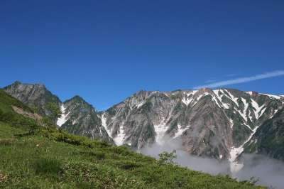 山 登山 日本 自然 天空 美景 Hotel 北阿尔卑斯 人