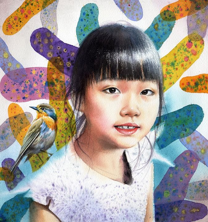 水彩 肖像水彩 艺术 美术 人物画 白俊升 水彩肖像 人物水彩