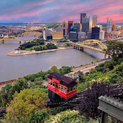 匹兹堡 城市 结构 宾夕法尼亚州 天际线 城市的 地标 吸引力