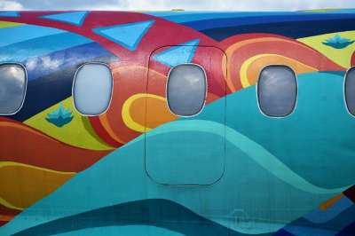 飞机 展览纪念碑 丰富多彩的飞机 展示 壁画 还原 航空公司 航空