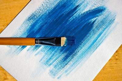 画 蓝色的 表 白色的 颜色 纸质朴 刷子 有色 设计 纸