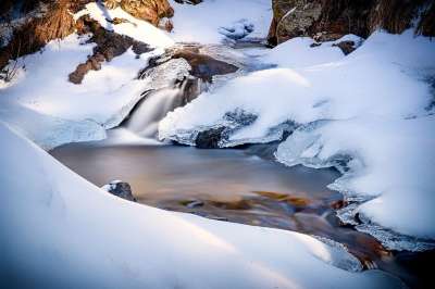 冰河世纪 冰淇淋 冬天 寒冷的 雪 景观 Lavanttal