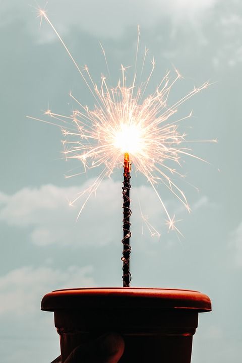 生日快乐 生日快樂 烟火 庆典 节日 烟花 庆祝 爱国 火花
