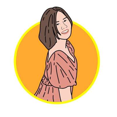 微笑 女士 肖像 优美 漫画 快乐的 美丽的 女孩 头像