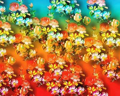 抽象 花朵 数字艺术 艺术 数字绘画 装饰性的 装饰 花的 背景