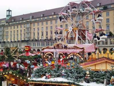德累斯顿 Striezelmarkt 2012 圣诞节 固定的 家庭聚会