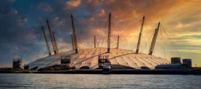 O2 舞台上 伦敦 格林威治的半岛 O2竞技场 格林威治 英国