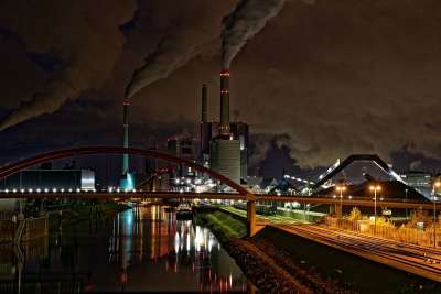 大规模电力价值 曼海姆 夜拍 夜晚 行业 长期接触 工厂