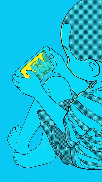 绘画 创造力 孩子们 瘾 手机 互联网 循环 童年