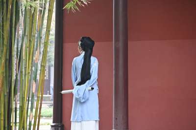 汉服 美女 背影 公园 竹林 汉服 汉服 汉服 汉服 汉服