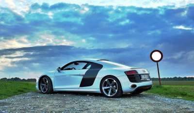 奥迪 跑车 汽车 车 R8 V10 路 景观