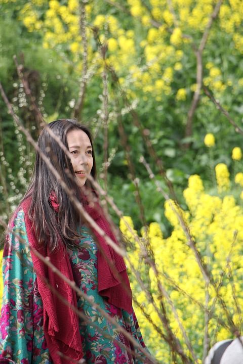 美女 油菜花 春天 女人 大自然 油菜花 油菜花 油菜花 油菜花