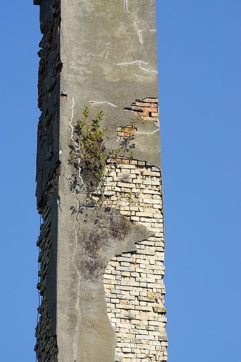 离开的地方 烟囱 纺 废墟 瓦解 厂区建设 行业 短暂的