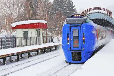 火车 下雪 美丽的 寒冷的 白色的 下雪的 冬天 风景秀丽的