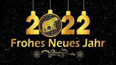 新的一年的一天 2022 西尔维斯特 新年快乐 地图 新年的问候