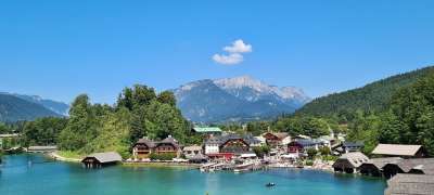 国王湖 湖 镇 贝希特斯加登 贝希特斯加登国家公园 上巴伐利亚 山