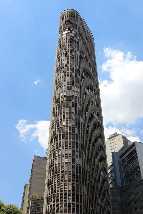 建设意大利 建筑学 垂直的 蓝天 高楼 建造 最高的圣保罗 巴西