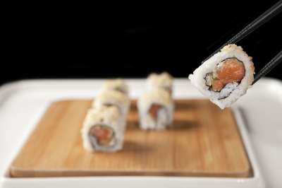 寿司 鱼 卷 白饭 一顿饭 日本人 餐厅 食物 健康 亚洲人