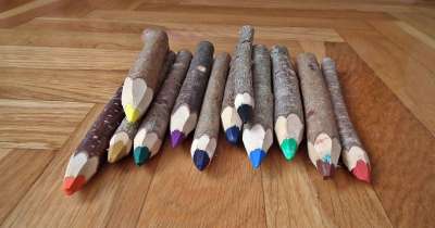 木铅笔 多彩 绘画 学校 着色