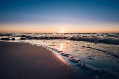 日落 整体的一部分水域 海 海滩 黎明家庭 景观 海洋 水平