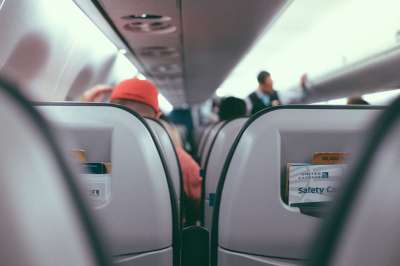 里面 飞机 航空公司 旅行 乘客 座位 舱 全体人员 人们