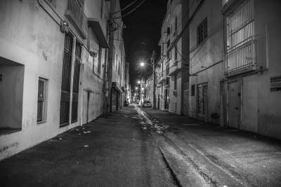 迈阿密滩 街道 夜 步行 城市 建筑物 黄昏 行人 在晚上 湿