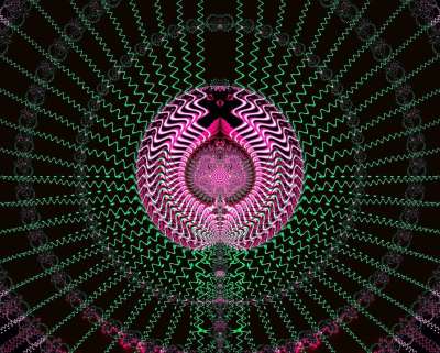 分形 传统分形 催眠的 迷幻的 冥想 绿色的冥想