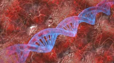 Dna 抽象的 血 显微镜下 细胞 艮 螺旋 科学 医疗