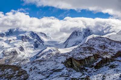 山世界 雪山山脉 冰川 阿尔卑斯山 高山 山 雪 天堂 自然