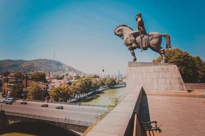 第比利斯 乔治亚州 城市 老第比利斯 体系结构 古老的都市 雕像