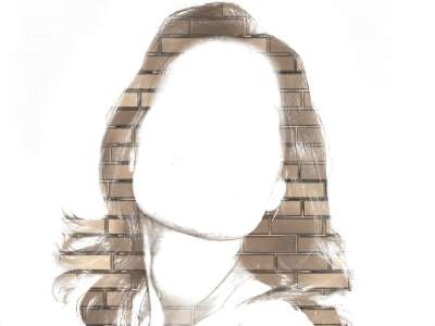 女士 脸 石工 墙 抽象的 石头 轮廓 空的 烧完 空白