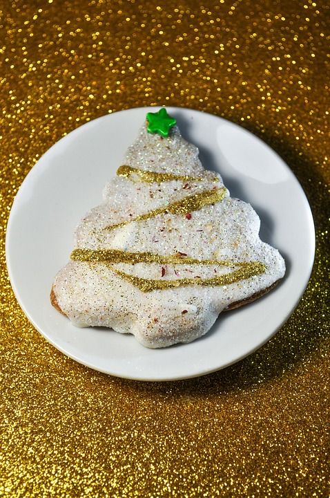 饼干 树 盘子 星星 闪光 甜度 节日饼干 圣诞饼干 食物