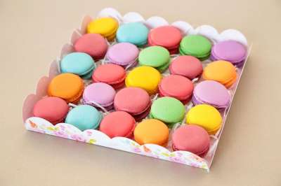 丰富多彩的 甜的 饼干 背景 点心 糕点 Macaron 曲奇饼