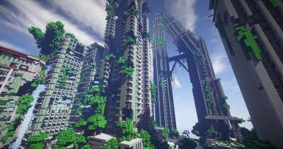 我的世界 生存游戏2 地图 城市 摩天大楼 心烦 错误的 着色器