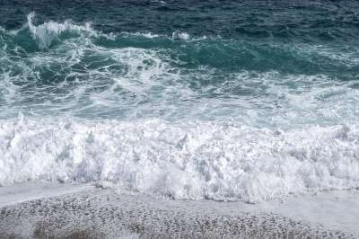 景观 波 海 水 蓝色的 泡沫 白 移动 波浪