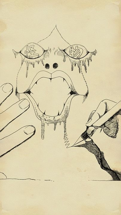 怪物 坏家伙 童话故事 绘画 幻想 画画 卡通片 画