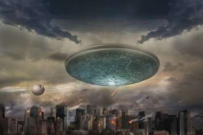 幻想 科幻小说 城市 破坏 外星人 船 飞碟 战争 小说