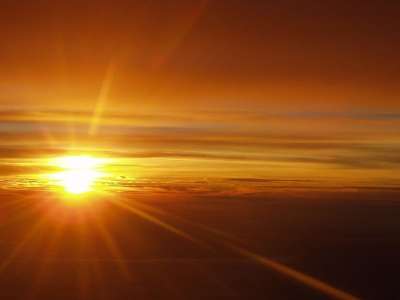 云 天堂 太阳 日落 余辉 情绪 阳光