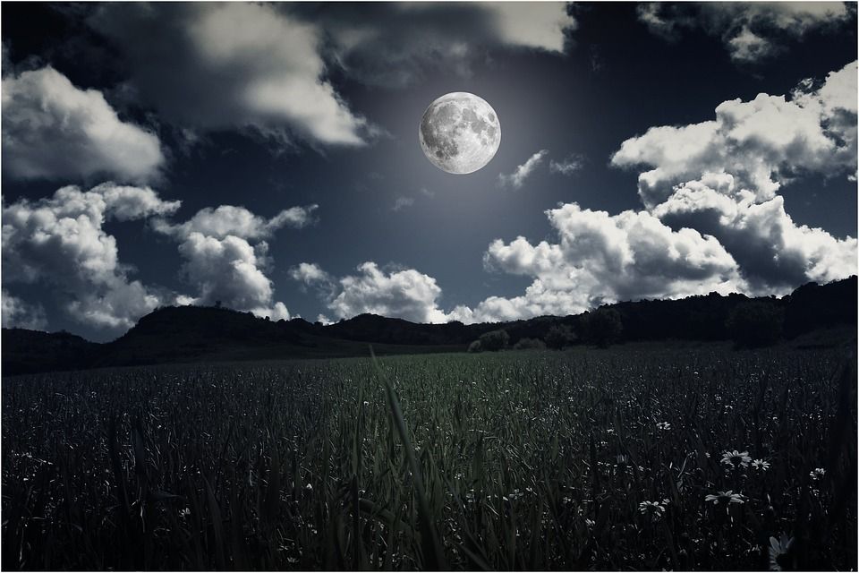 风景, 月亮, 夜, 满月, 亲爱的, 天空和月亮, 月球表面, 背景图像