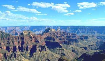 大峡谷 远景 盛大 峡谷 风景秀丽的 景观 自然 云 风景