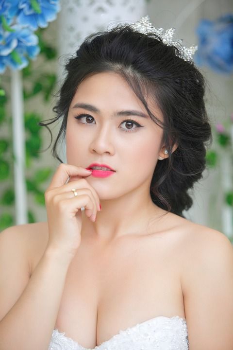 新娘 婚礼 女士 肖像 时尚 美丽 亚洲女人 魅力